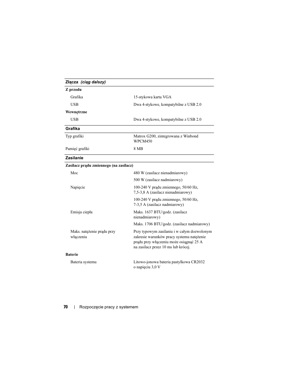 Dell PowerEdge R410 User Manual | Page 72 / 122