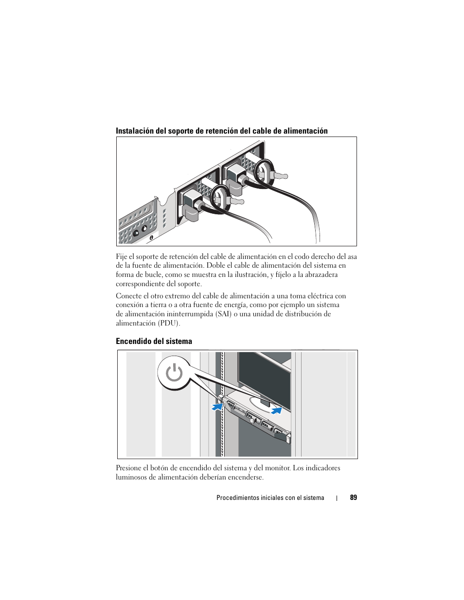 Encendido del sistema | Dell PowerEdge R410 User Manual | Page 91 / 122