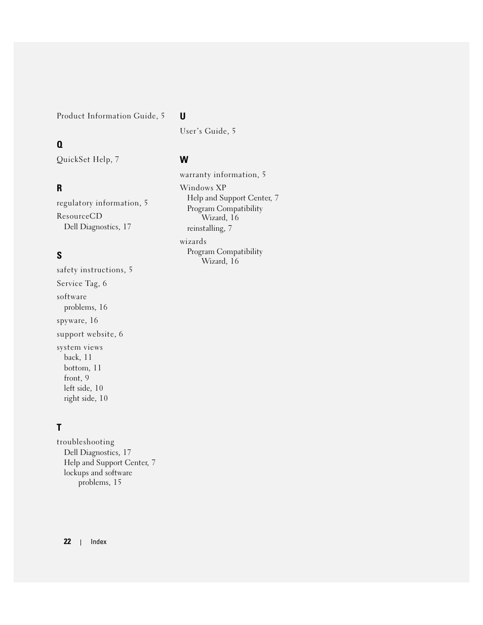 Dell Latitude D631 User Manual | Page 22 / 182