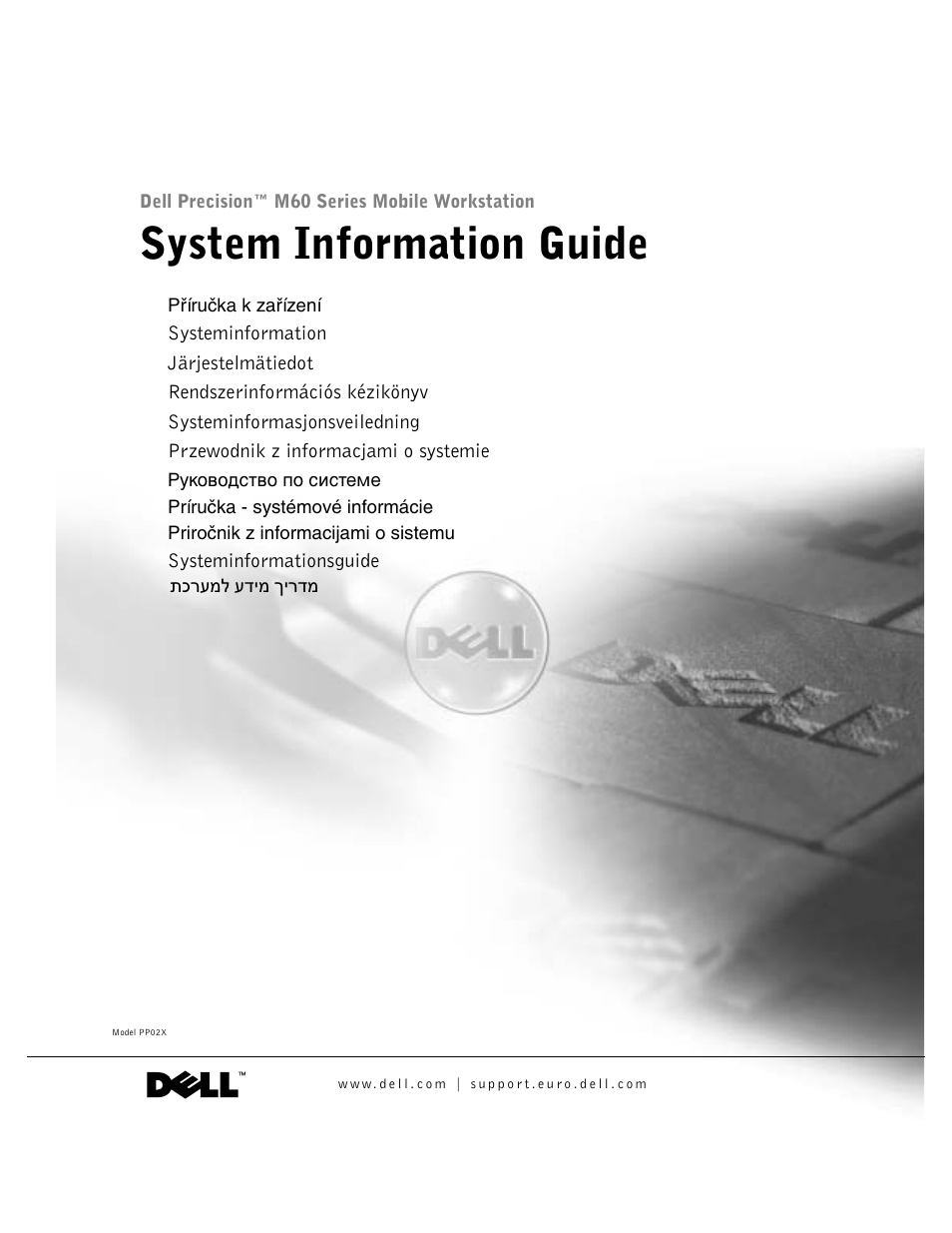 Dell Precision M60 User Manual | 330 pages