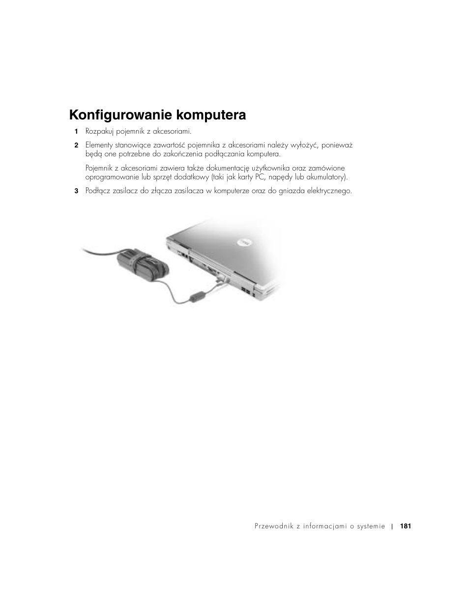 Konfigurowanie komputera | Dell Precision M60 User Manual | Page 183 / 330