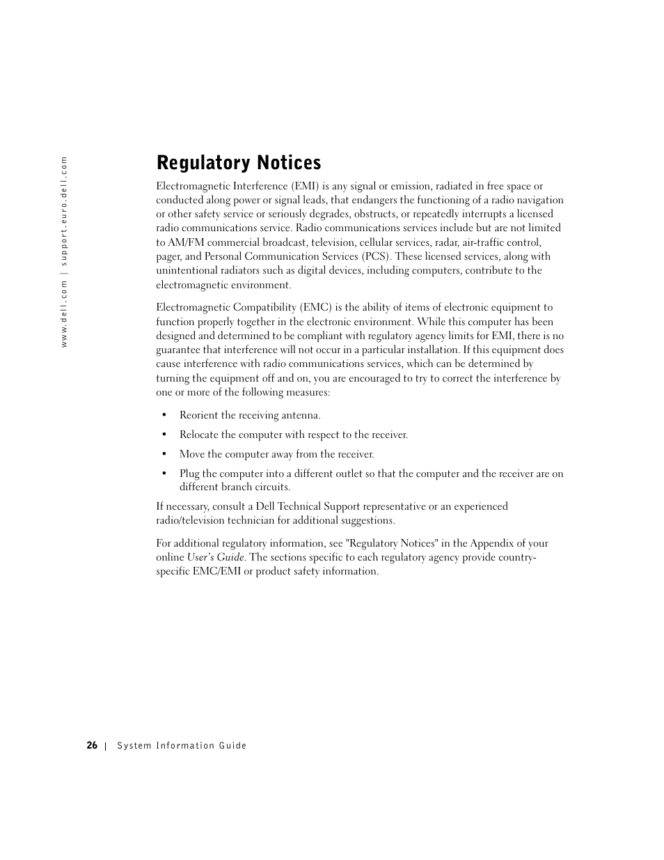 Regulatory notices | Dell Precision M60 User Manual | Page 28 / 330