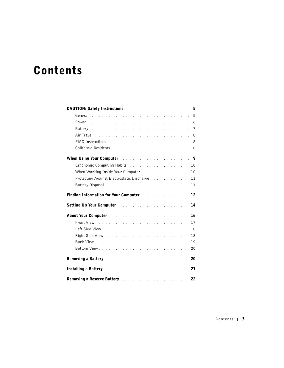 Dell Precision M60 User Manual | Page 5 / 330