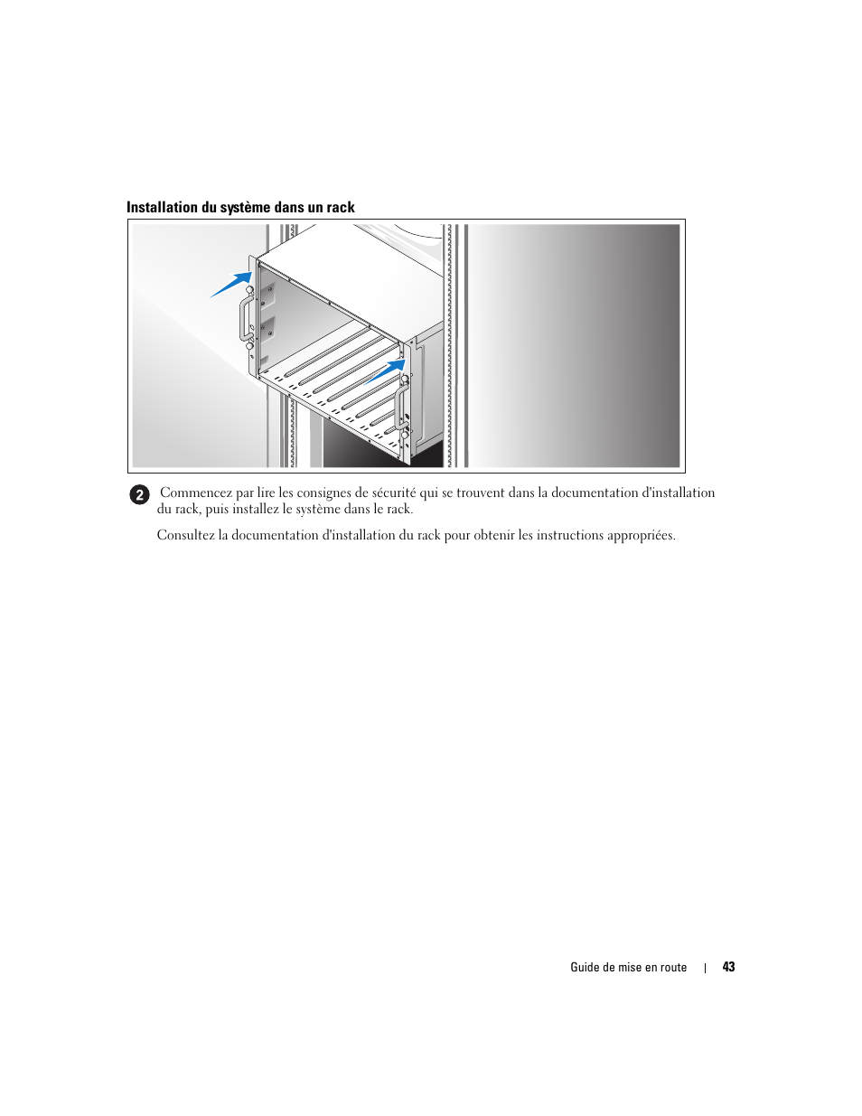 Installation du système dans un rack | Dell POWEREDGE 1955 User Manual | Page 45 / 162