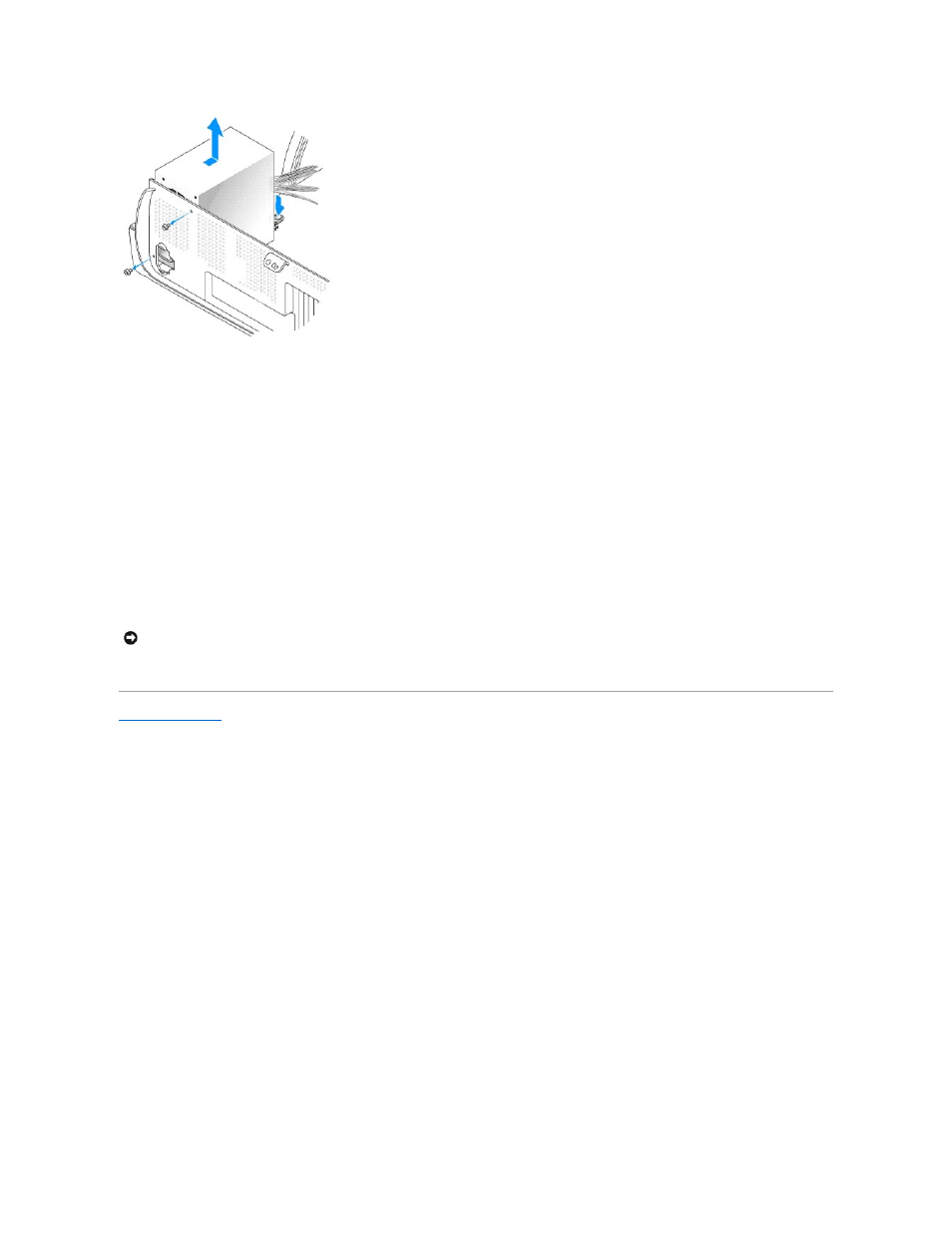 Replacing the power supply | Dell OptiPlex GX270 User Manual | Page 17 / 25