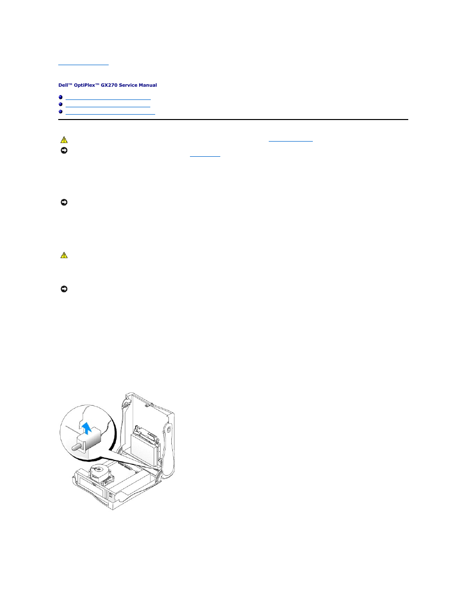 Chassis intrusion switch, Removing the chassis intrusion switch | Dell OptiPlex GX270 User Manual | Page 2 / 25