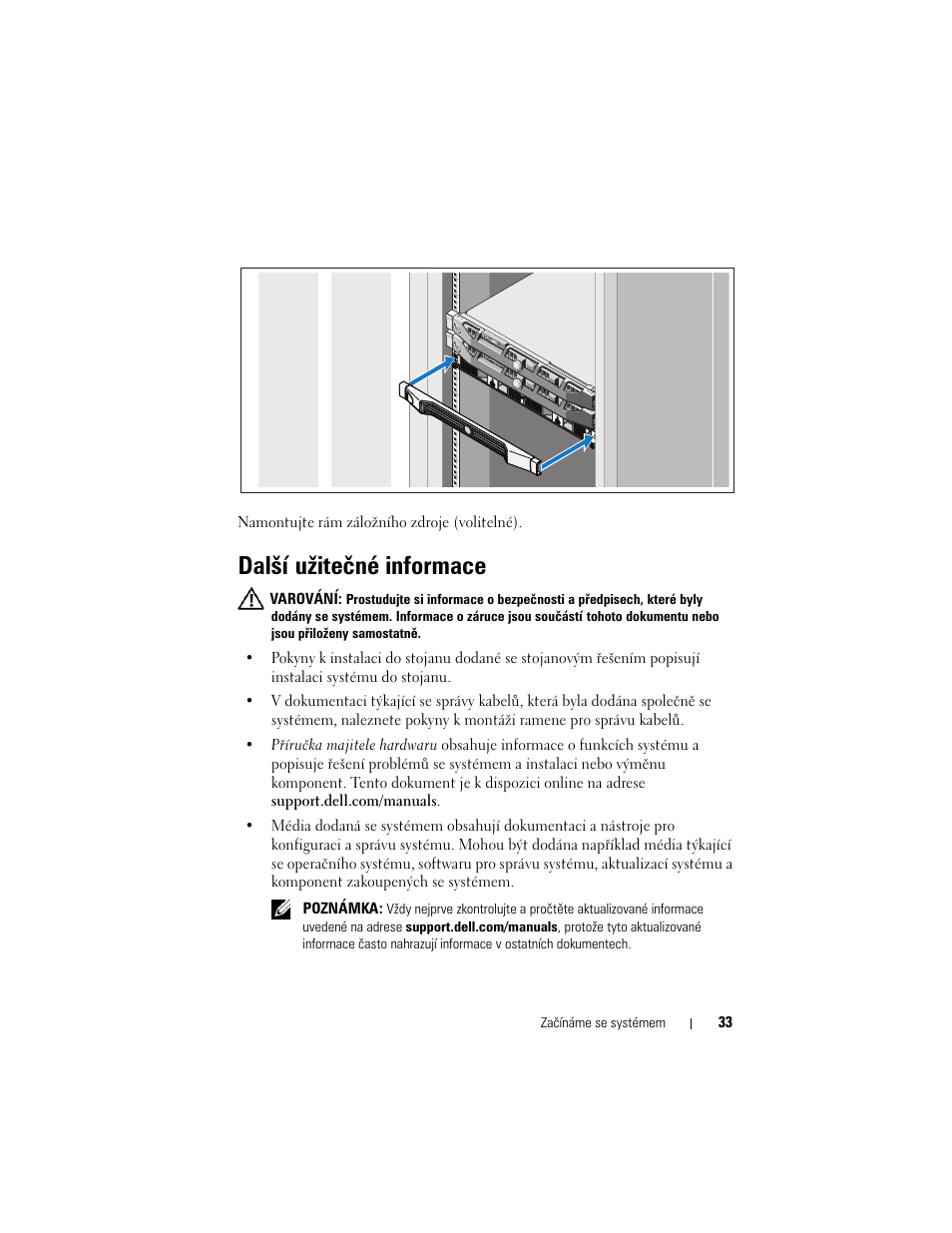 Další užitečné informace | Dell PowerVault NX3500 User Manual | Page 35 / 208