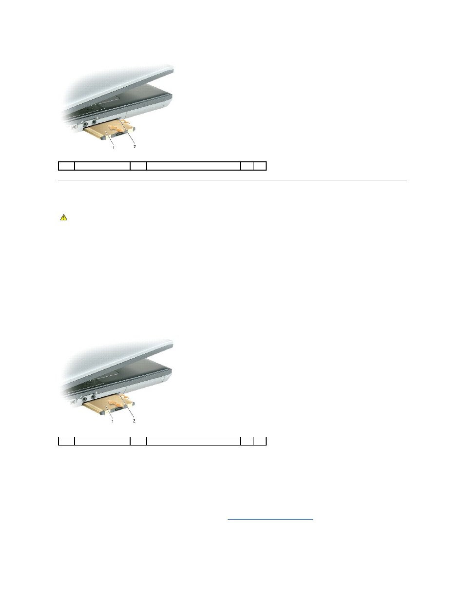 Installing a pc card or an expresscard, Pc card, Expresscard | Dell Latitude D531 User Manual | Page 39 / 46