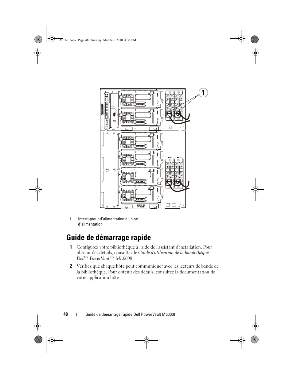 Guide de démarrage rapide | Dell PowerVault ML6000 User Manual | Page 48 / 108