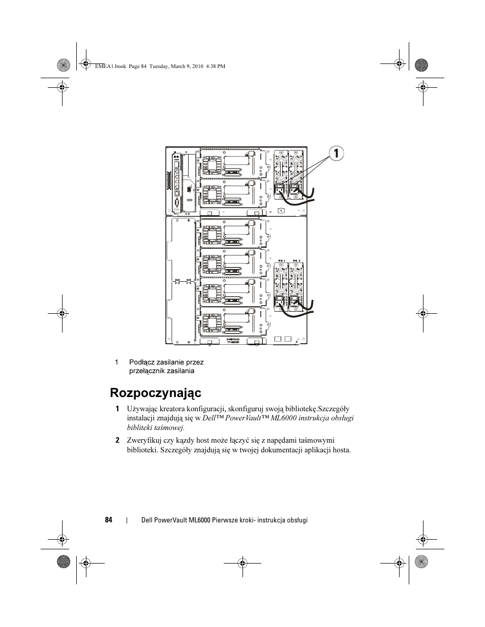 Rozpoczynając | Dell PowerVault ML6000 User Manual | Page 84 / 108