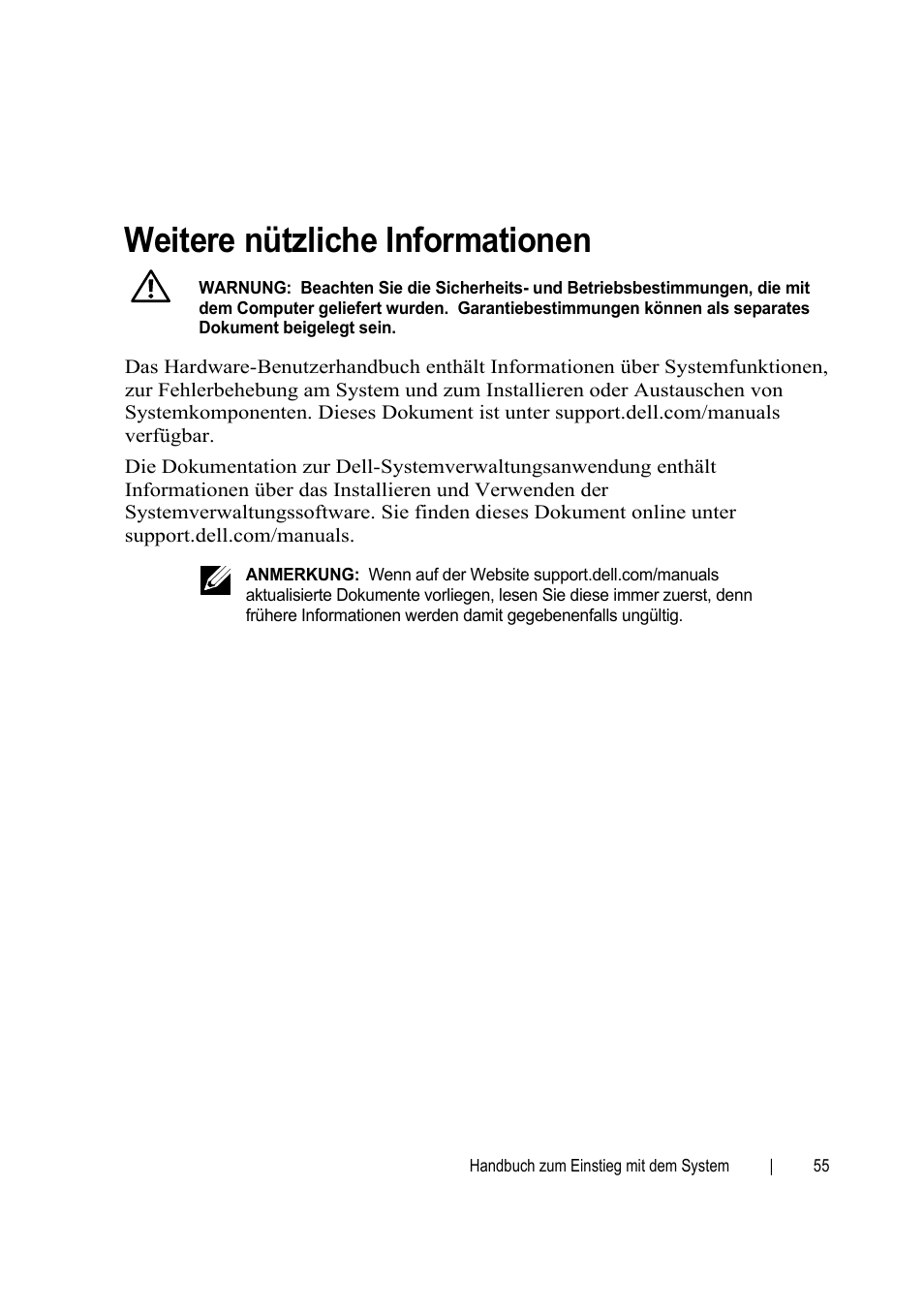Weitere nützliche informationen | Dell PowerEdge C6145 User Manual | Page 55 / 152