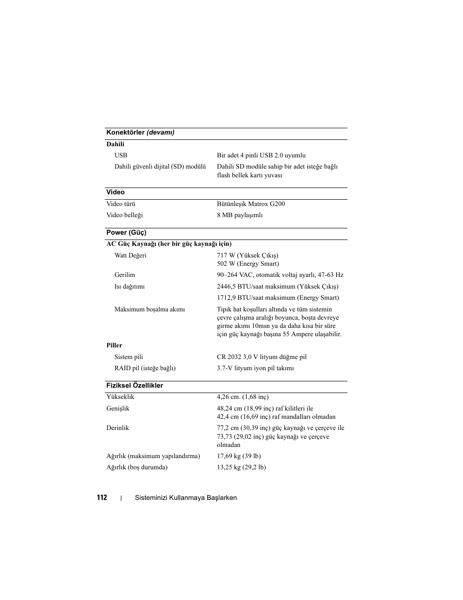 Dell POWEREDGE R610 User Manual | Page 114 / 128