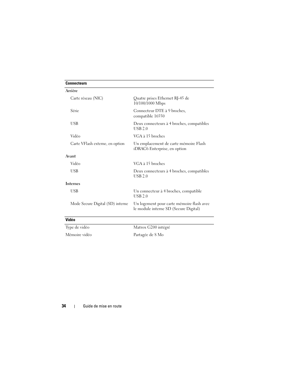 Dell POWEREDGE R610 User Manual | Page 36 / 128