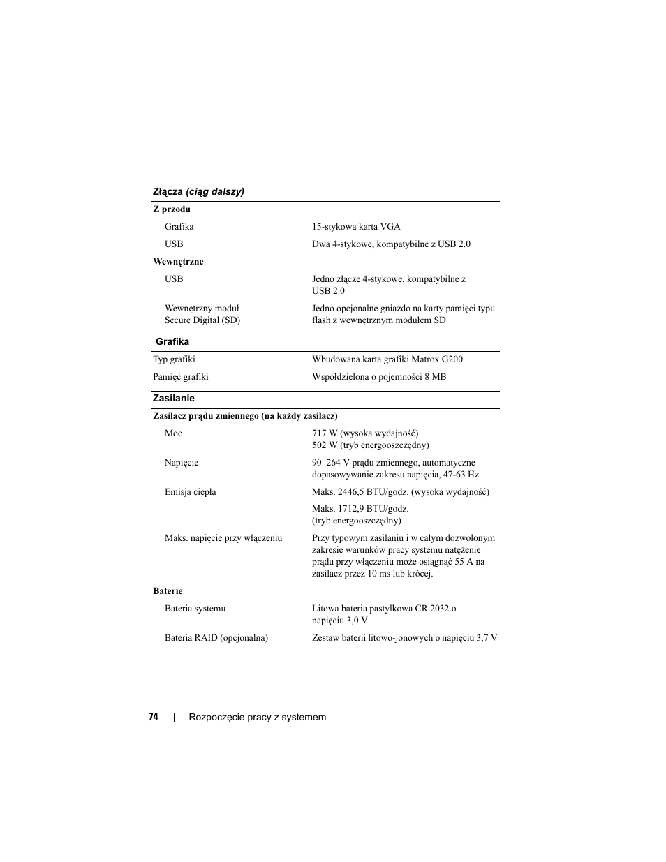 Dell POWEREDGE R610 User Manual | Page 76 / 128
