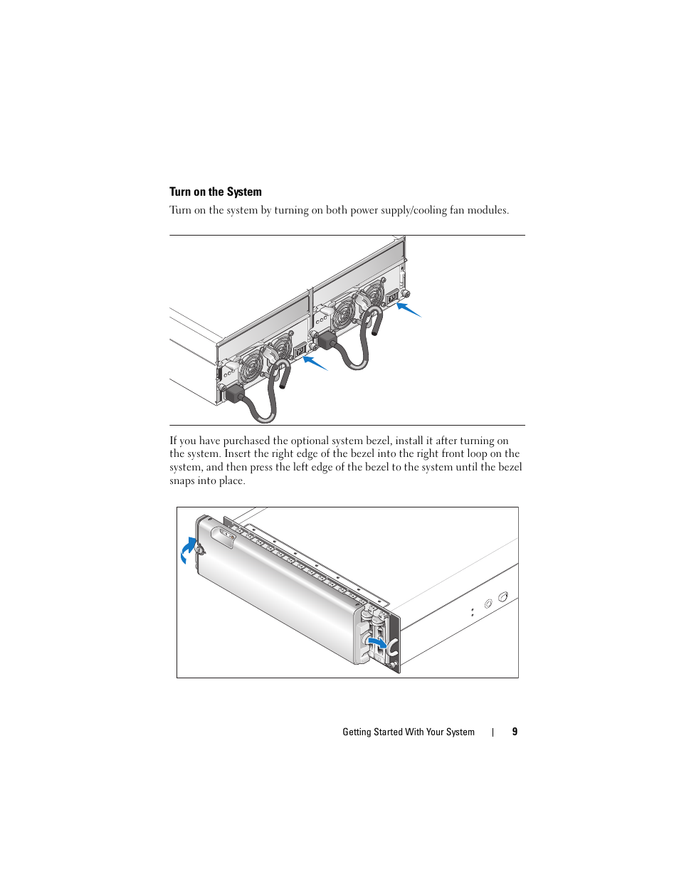 Turn on the system | Dell PowerVault MD3000i User Manual | Page 11 / 144