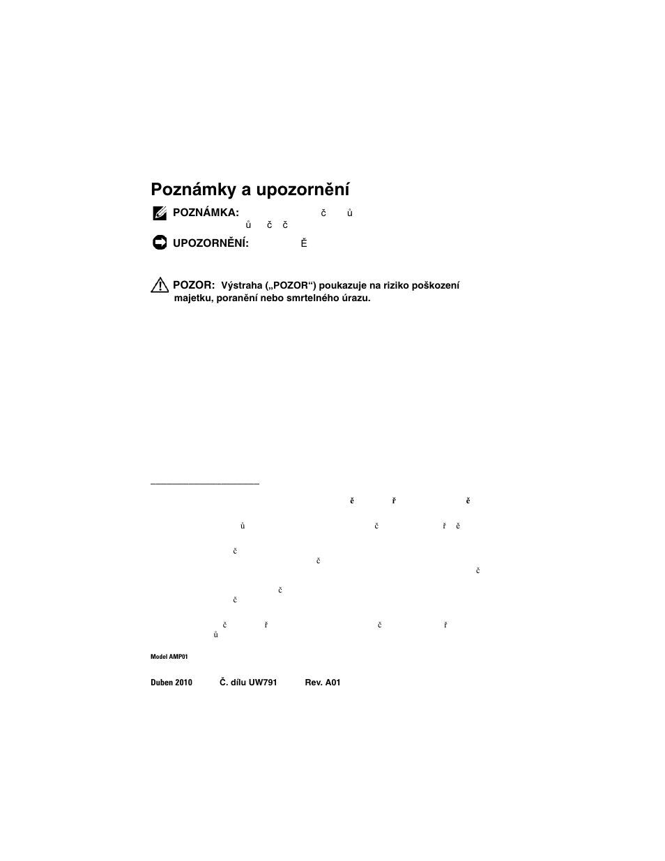 Poznámky a upozorn ě ní | Dell PowerVault MD3000i User Manual | Page 18 / 144