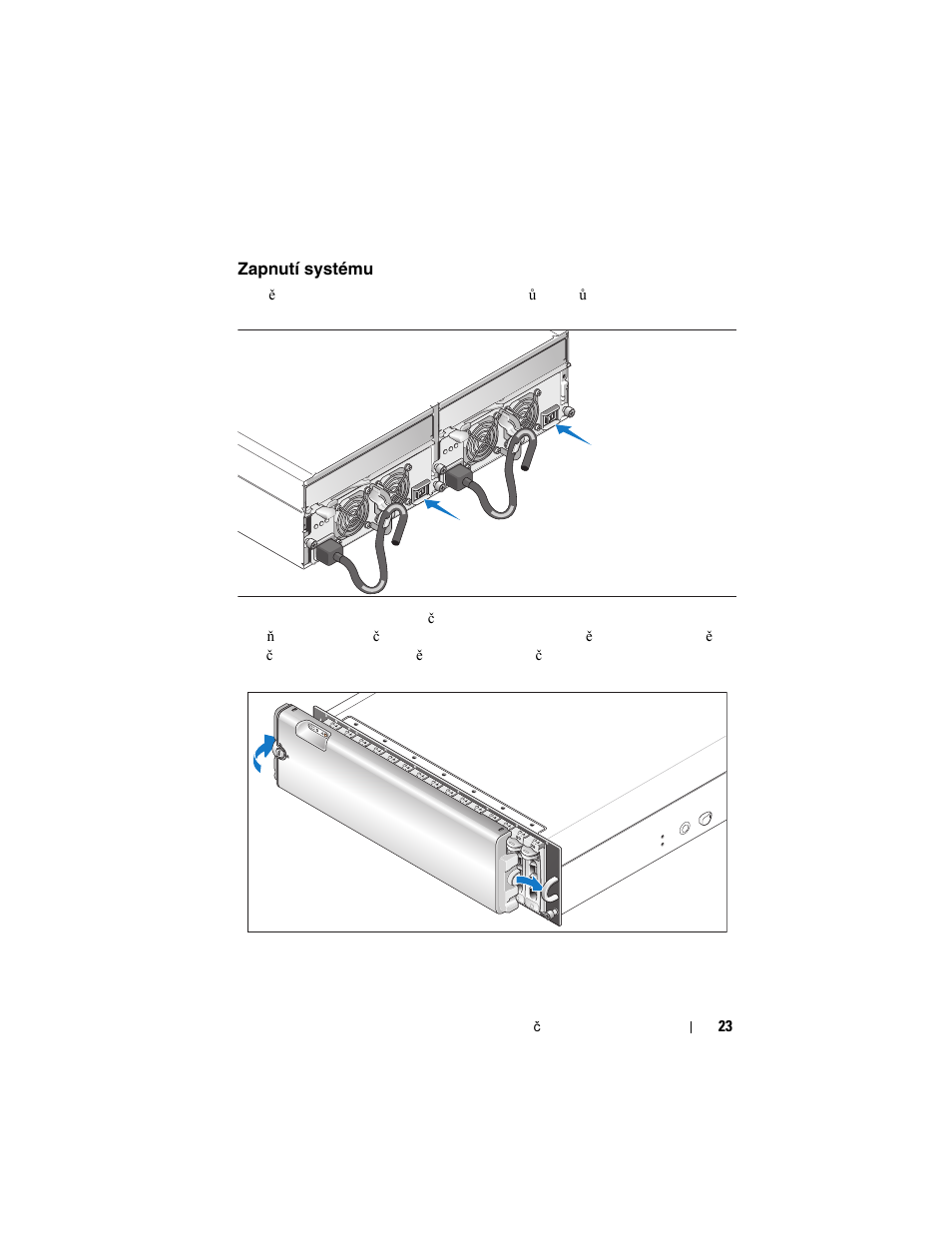 Zapnutí systému | Dell PowerVault MD3000i User Manual | Page 25 / 144