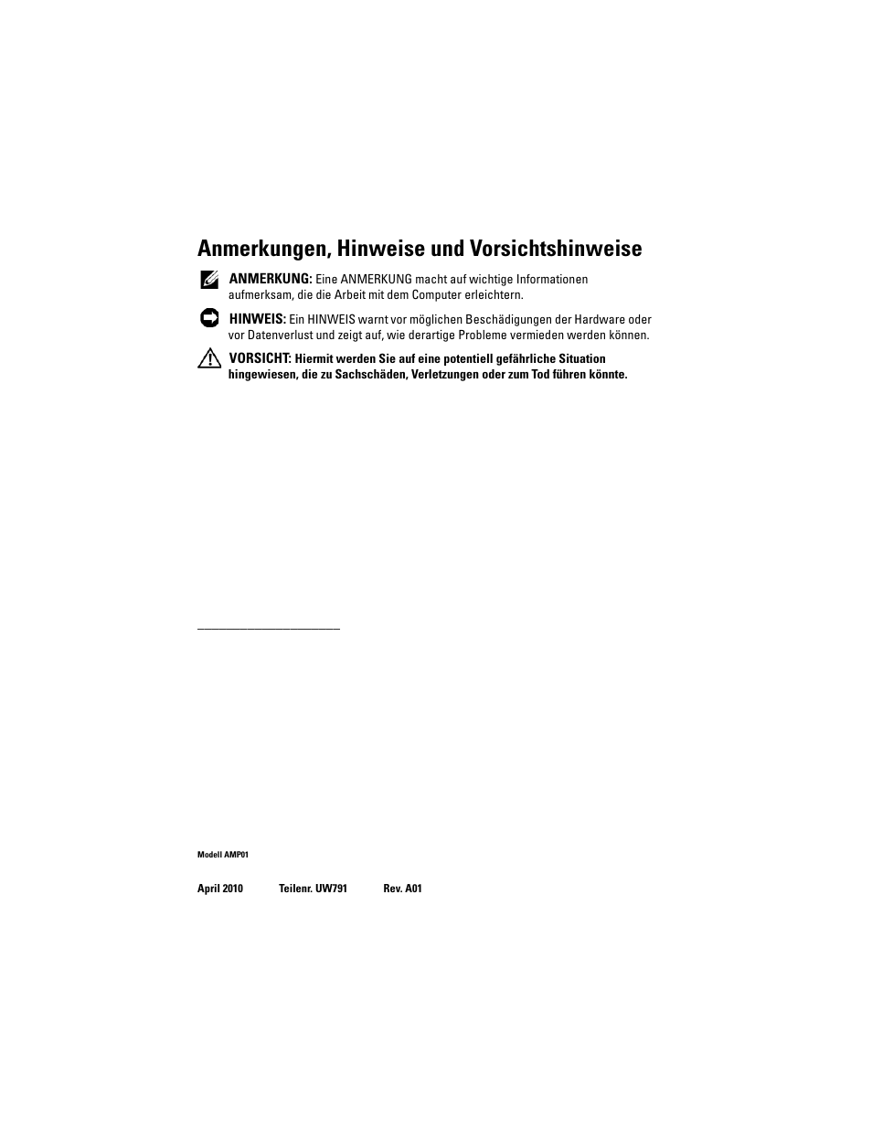 Anmerkungen, hinweise und vorsichtshinweise | Dell PowerVault MD3000i User Manual | Page 46 / 144