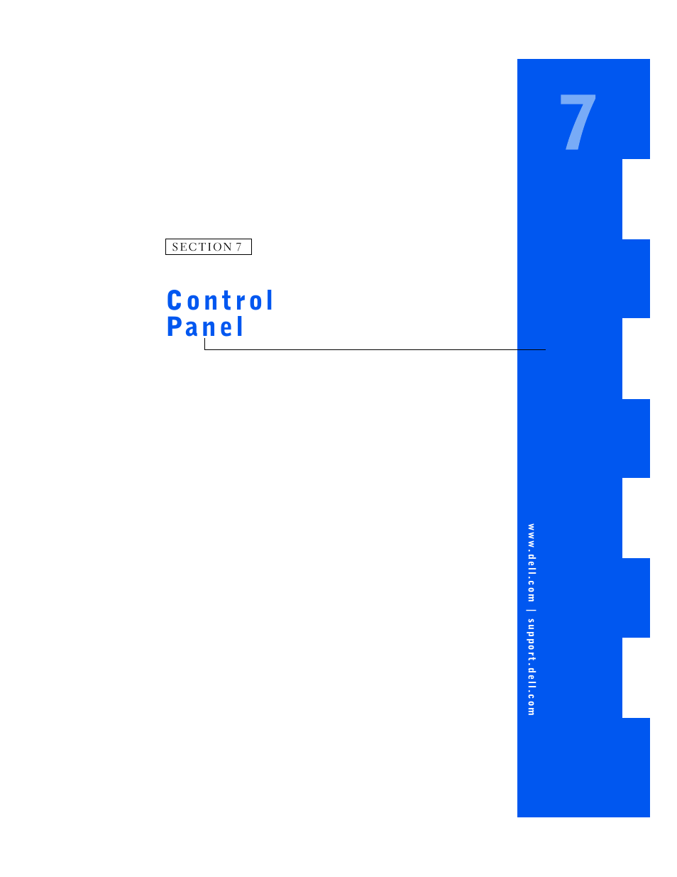 Control panel | Dell OptiPlex GX240 User Manual | Page 41 / 144