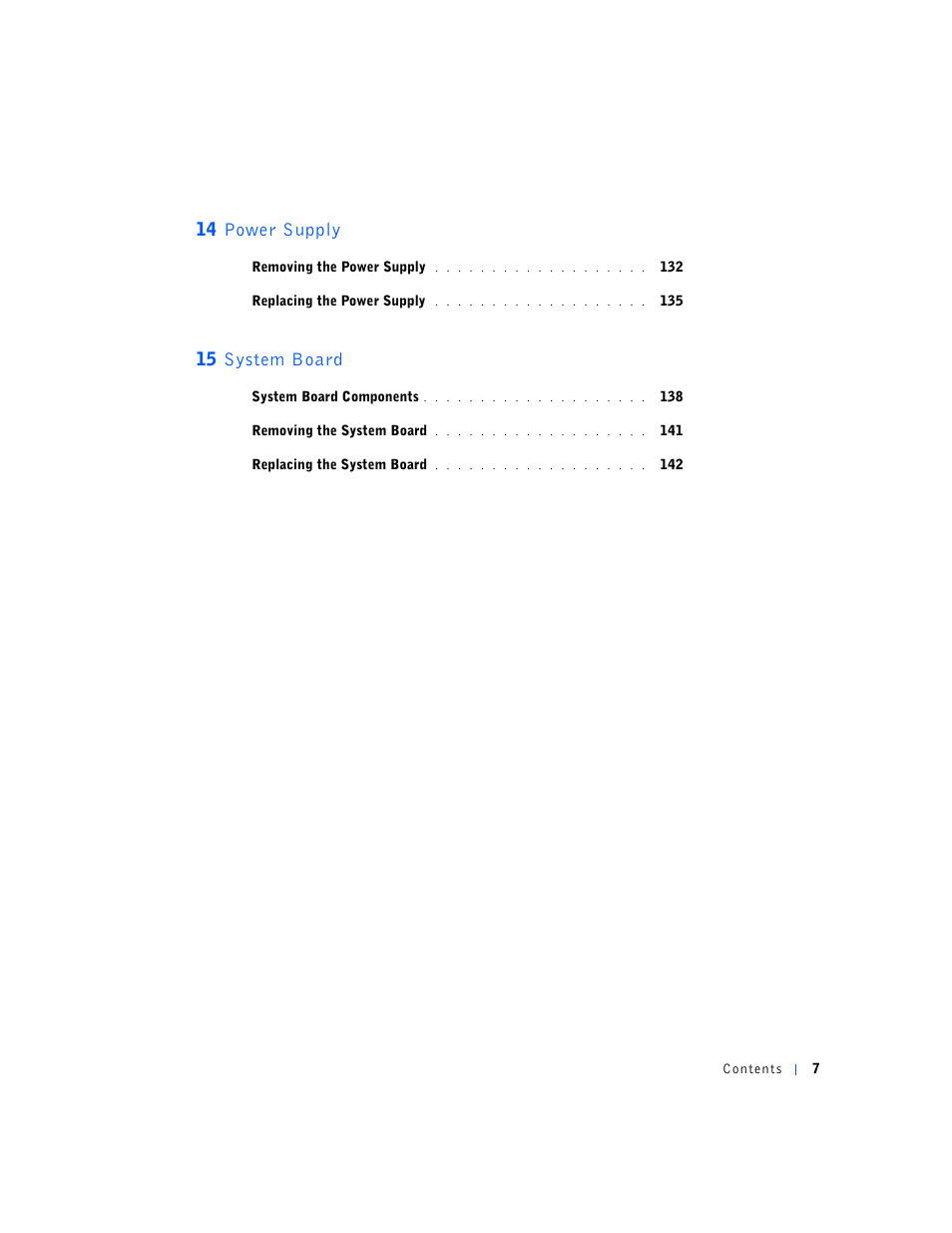 14 power supply, 15 system board | Dell OptiPlex GX240 User Manual | Page 7 / 144