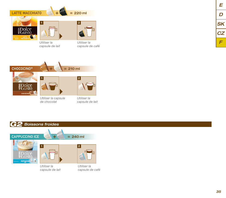 Ed sk f cz | Krups KP 200620 NESCAFE DOLCE GUSTO User Manual | Page 37 / 44