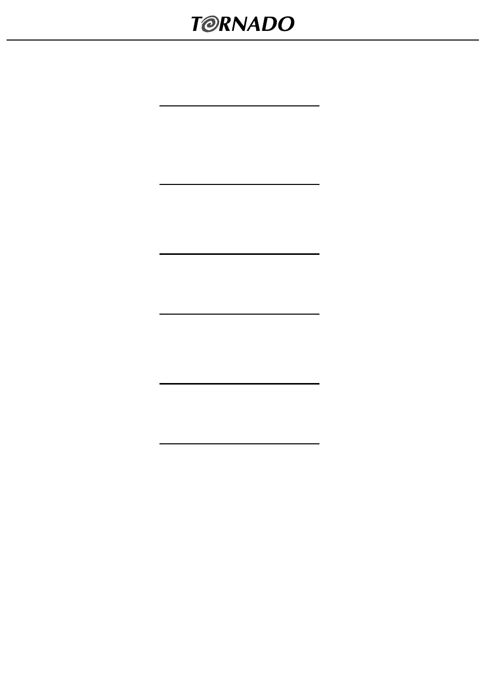 TORNADO TO 1060 User Manual | Page 4 / 24