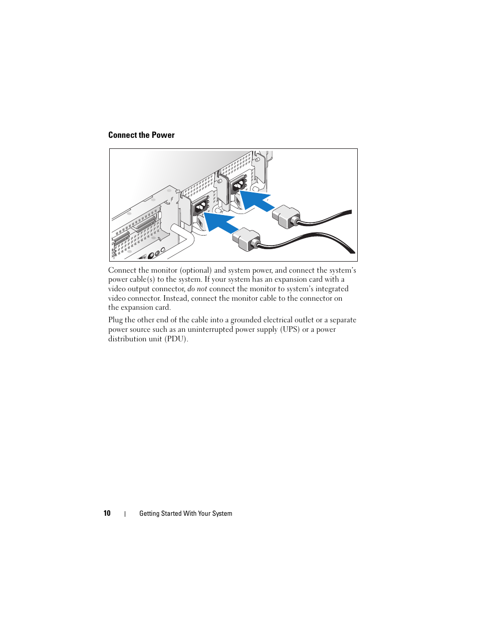 Connect the power | Dell PowerVault DP500 User Manual | Page 12 / 152