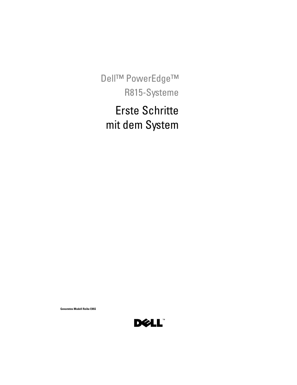 Erste schritte mit dem system | Dell PowerEdge R815 User Manual | Page 39 / 112