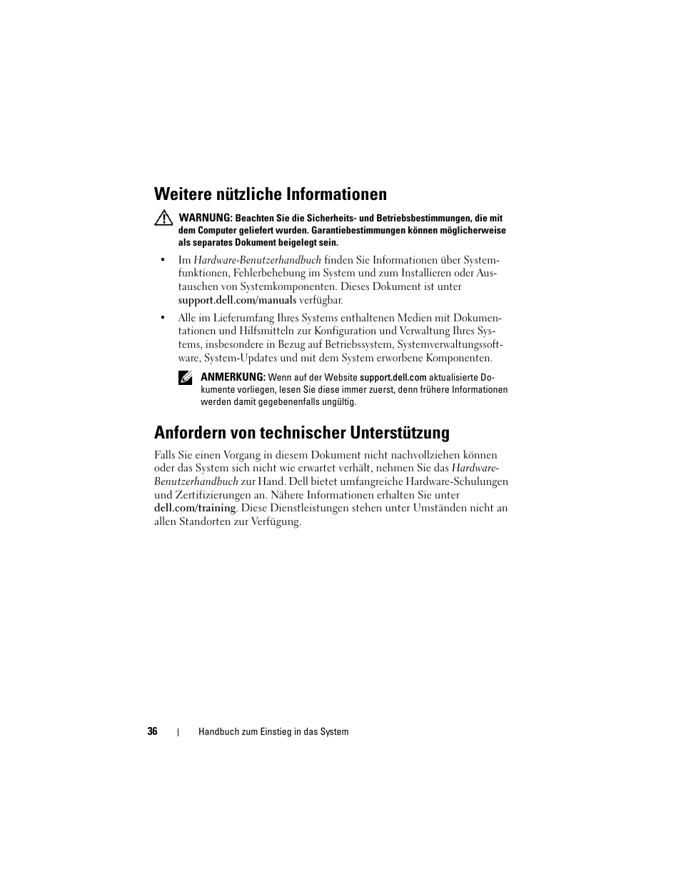 Weitere nützliche informationen, Anfordern von technischer unterstützung | Dell PowerVault NX200 User Manual | Page 38 / 110