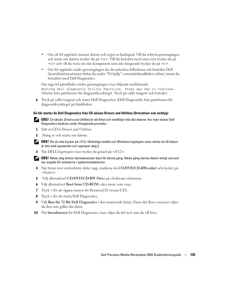 Dell Precision M20 User Manual | Page 135 / 164