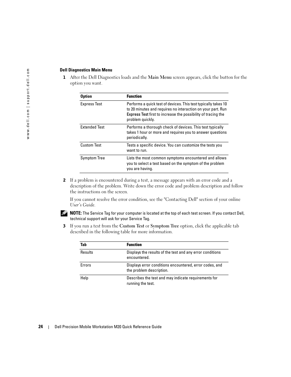 Dell Precision M20 User Manual | Page 24 / 164
