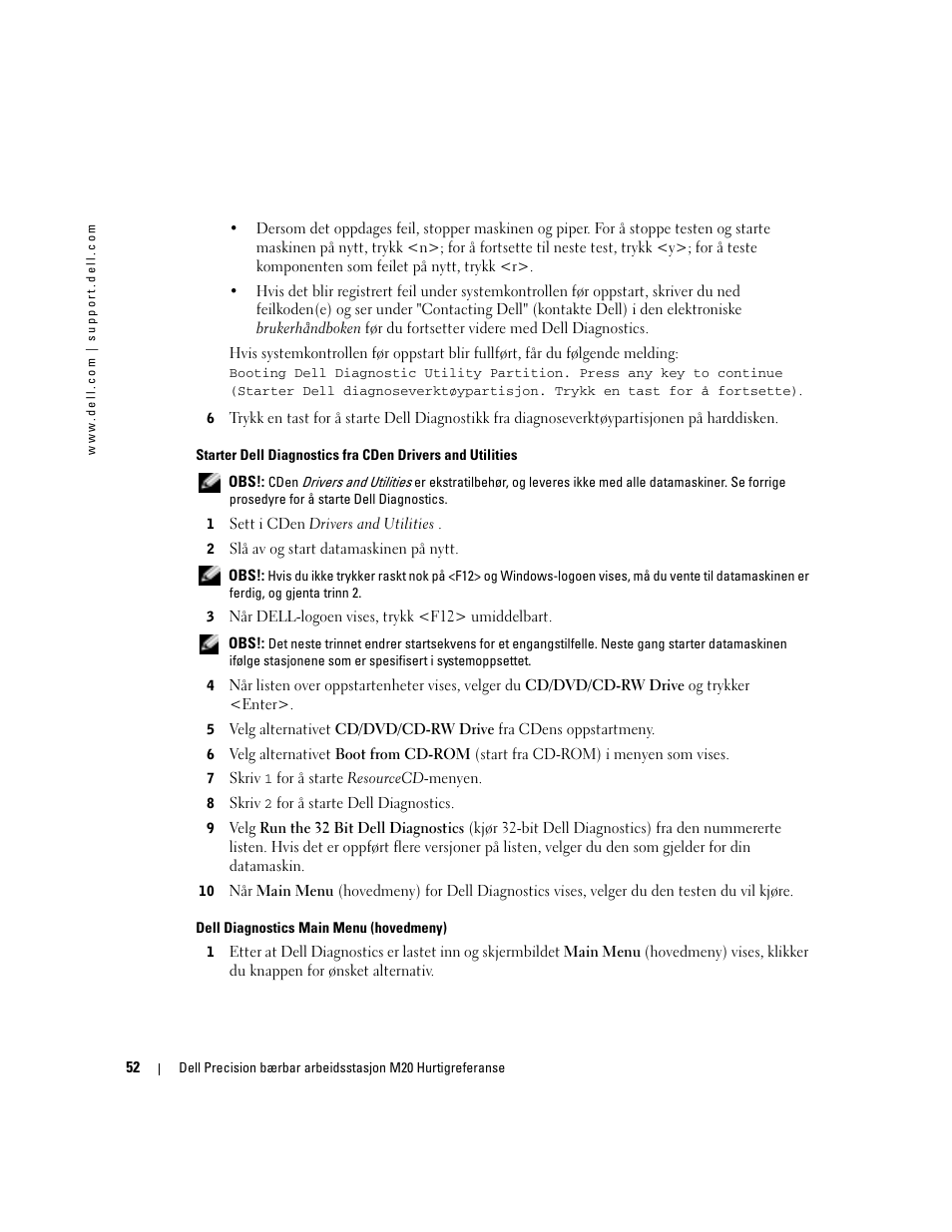 Dell Precision M20 User Manual | Page 52 / 164