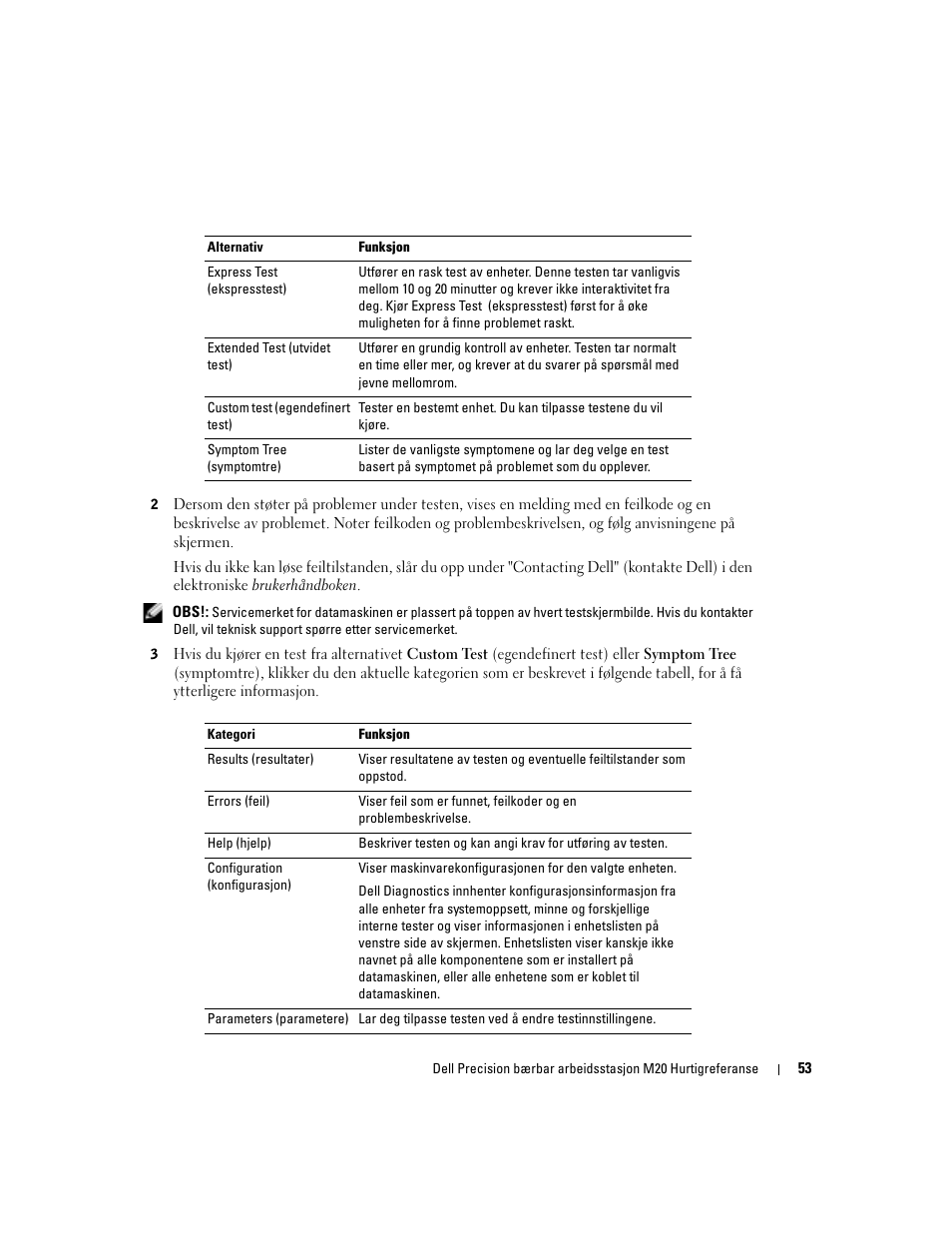 Dell Precision M20 User Manual | Page 53 / 164