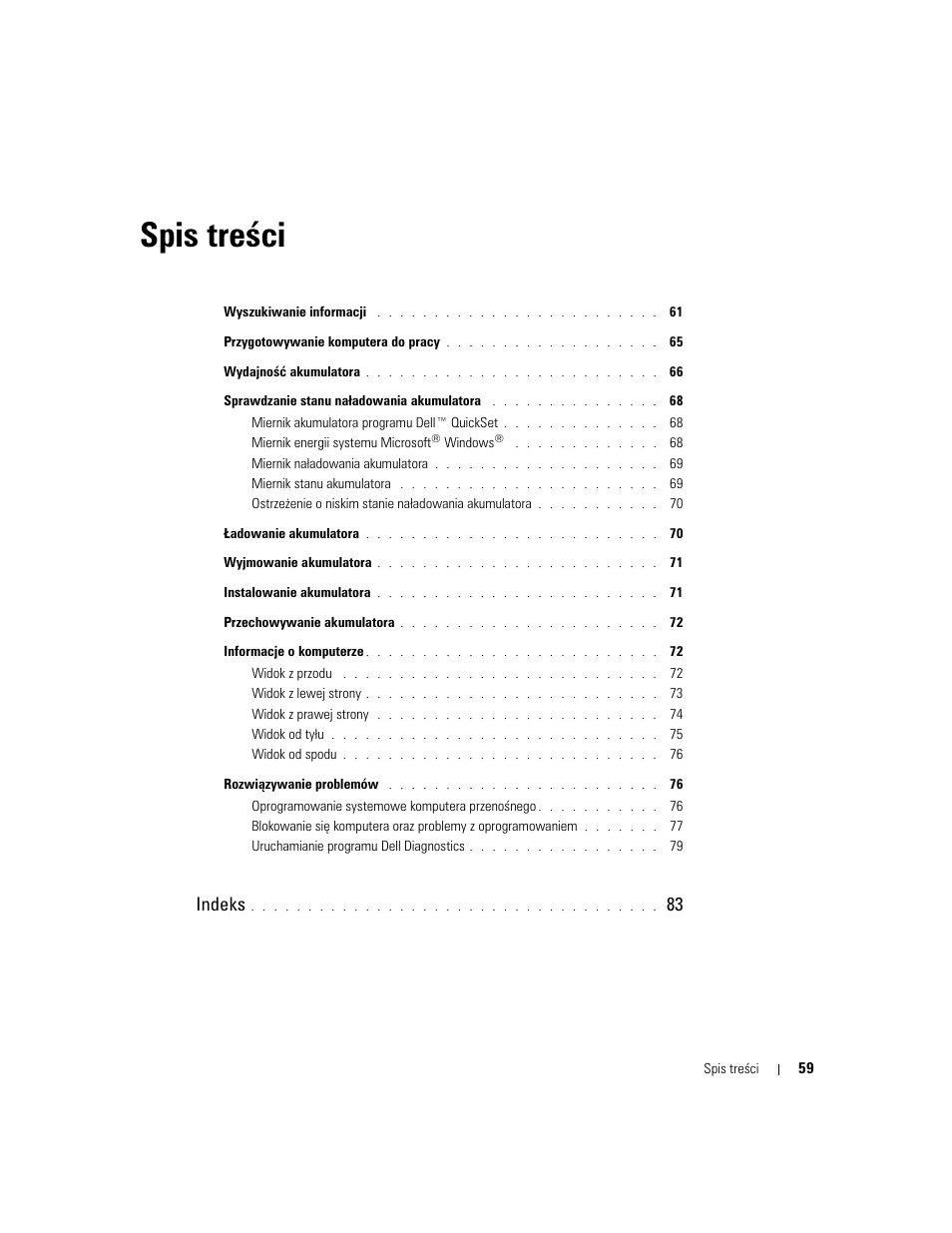 Dell Precision M20 User Manual | Page 59 / 164