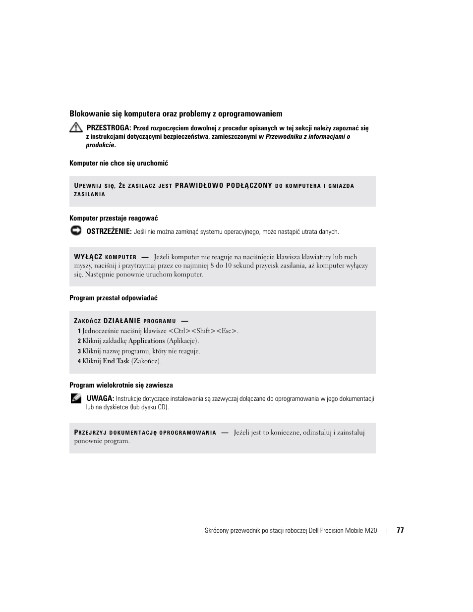 Dell Precision M20 User Manual | Page 77 / 164