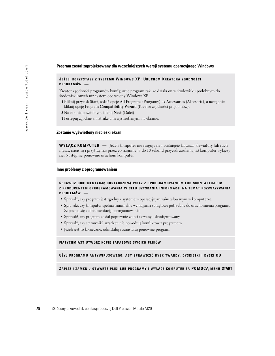 Dell Precision M20 User Manual | Page 78 / 164