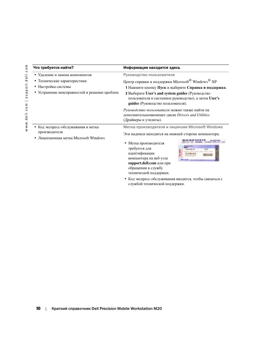 Dell Precision M20 User Manual | Page 90 / 164