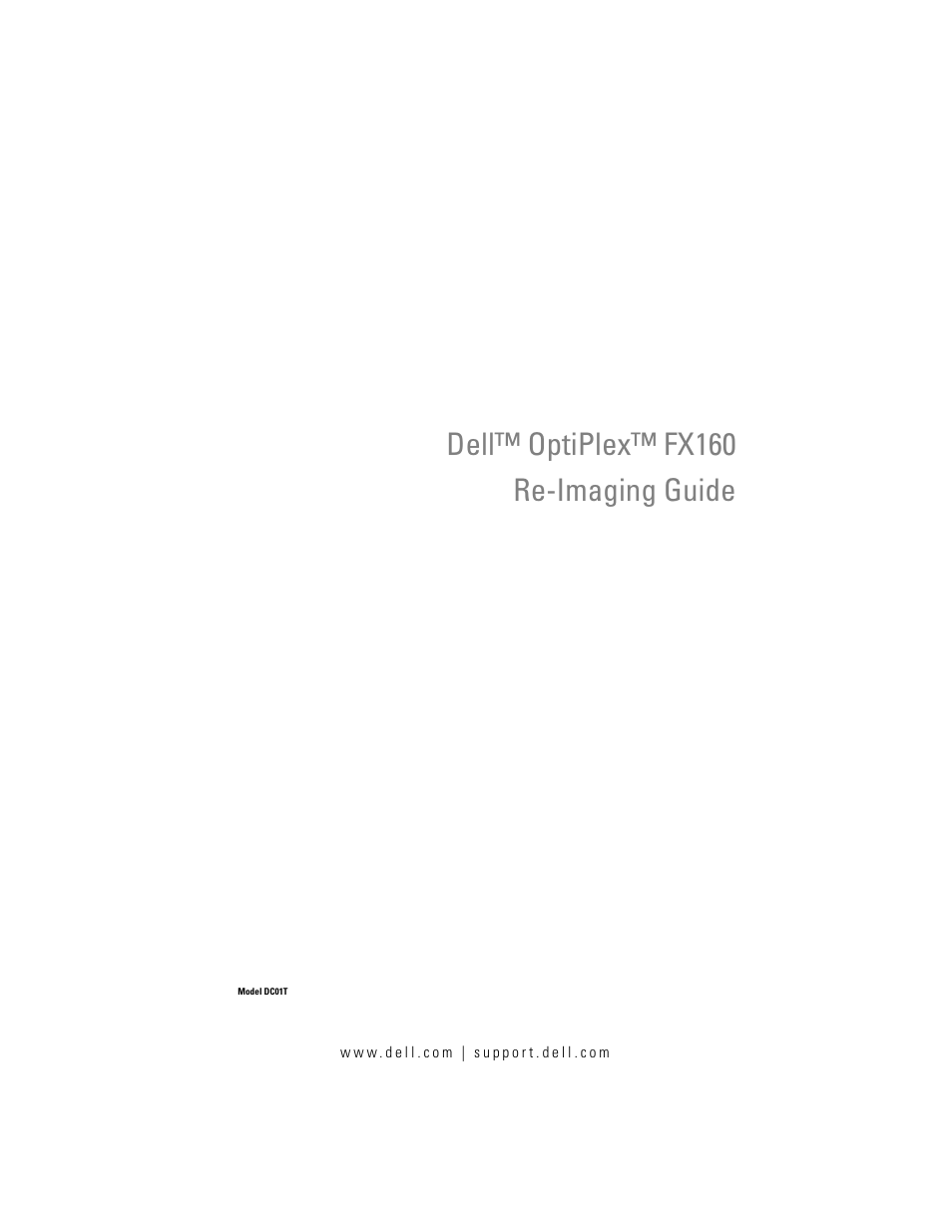 Dell OptiPlex FX160 User Manual | 132 pages