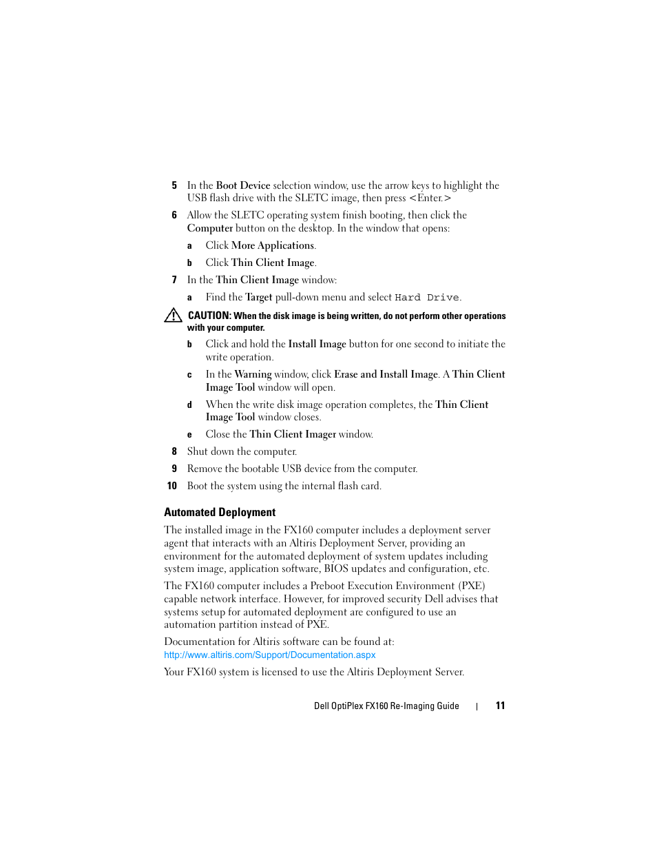 Automated deployment | Dell OptiPlex FX160 User Manual | Page 11 / 132