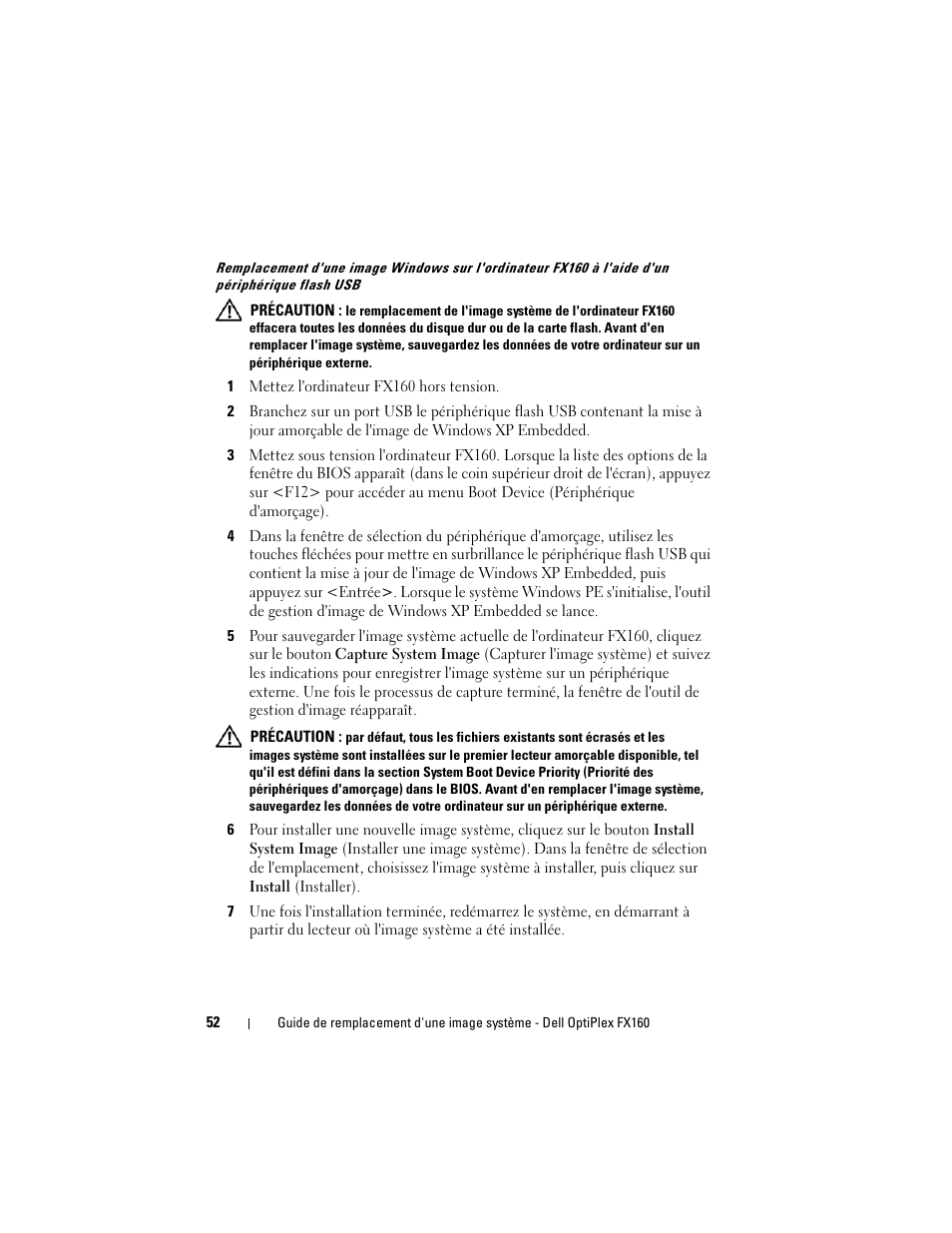 Dell OptiPlex FX160 User Manual | Page 52 / 132