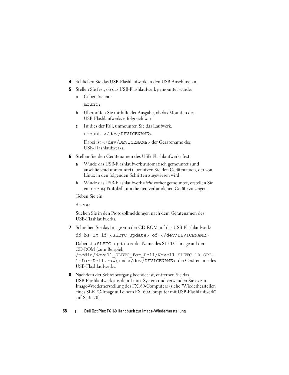 Dell OptiPlex FX160 User Manual | Page 68 / 132