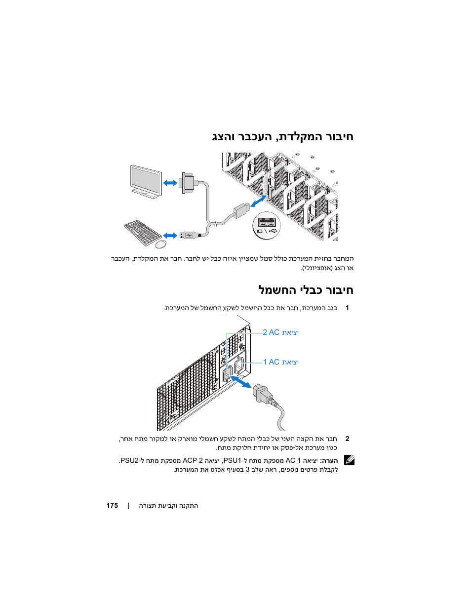 תדלקמה רוביח , גצהו רבכעה, למשחה ילבכ רוביח | Dell PowerEdge C5125 User Manual | Page 177 / 184