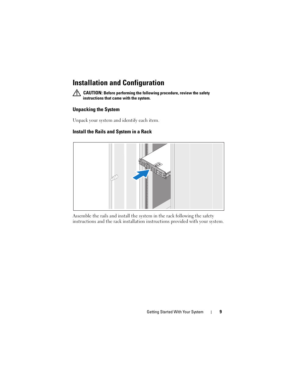 Install the power cord retention bracket, Turn on the system, Installation and configuration | Dell PowerVault DL2000 User Manual | Page 11 / 148