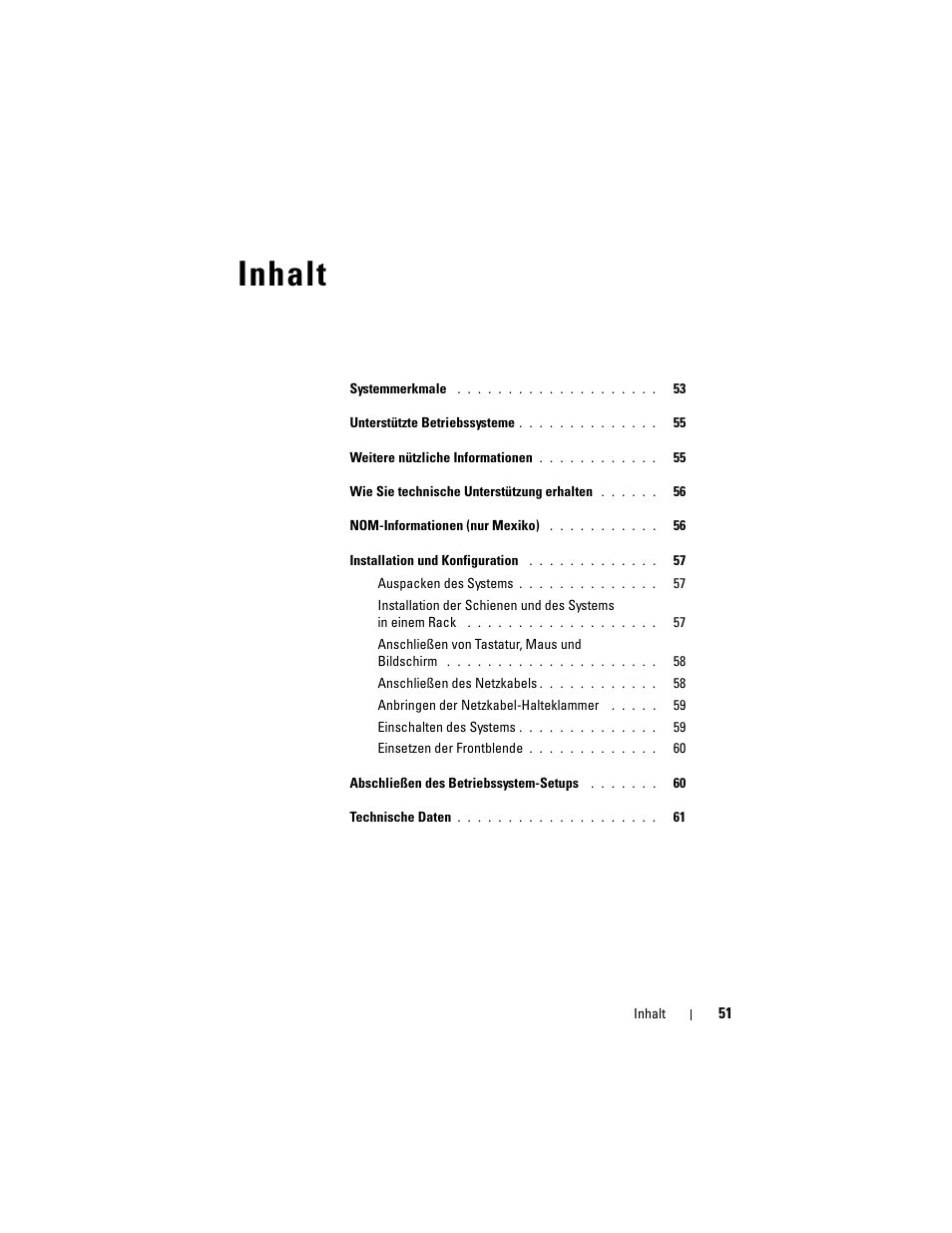 Inhalt | Dell PowerVault DL2000 User Manual | Page 53 / 148