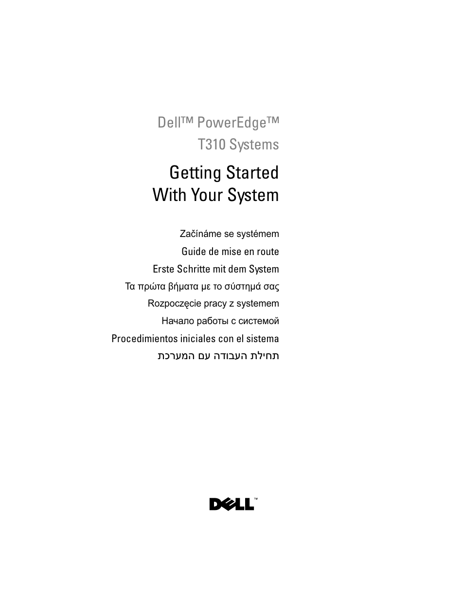 Dell PowerEdge T310 User Manual | 105 pages