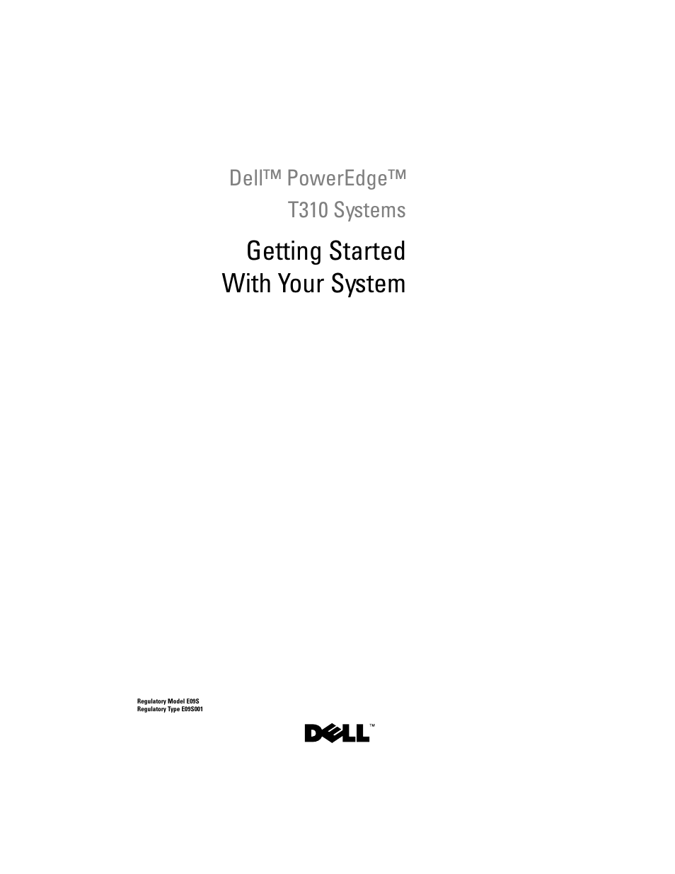 Getting started with your system | Dell PowerEdge T310 User Manual | Page 3 / 105
