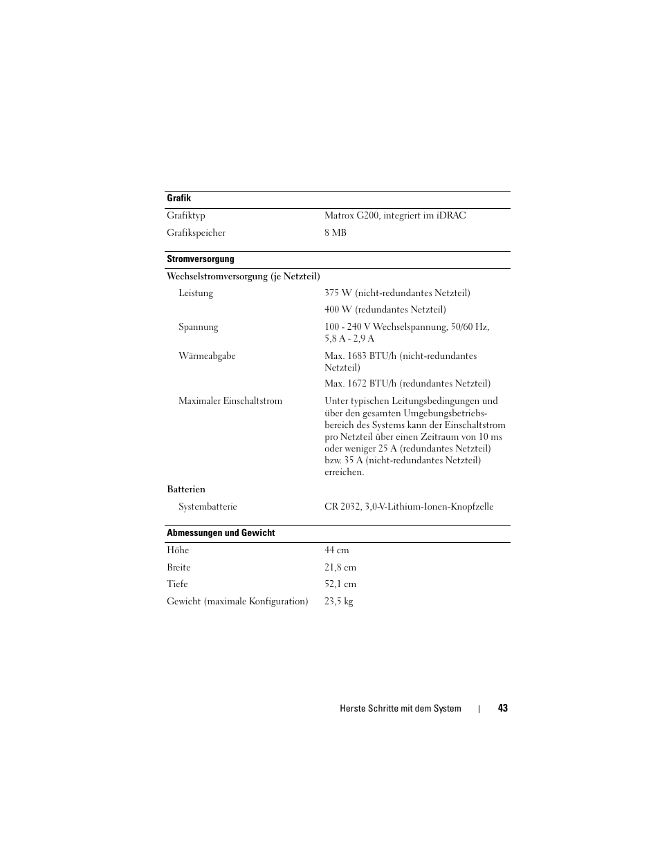 Dell PowerEdge T310 User Manual | Page 45 / 105