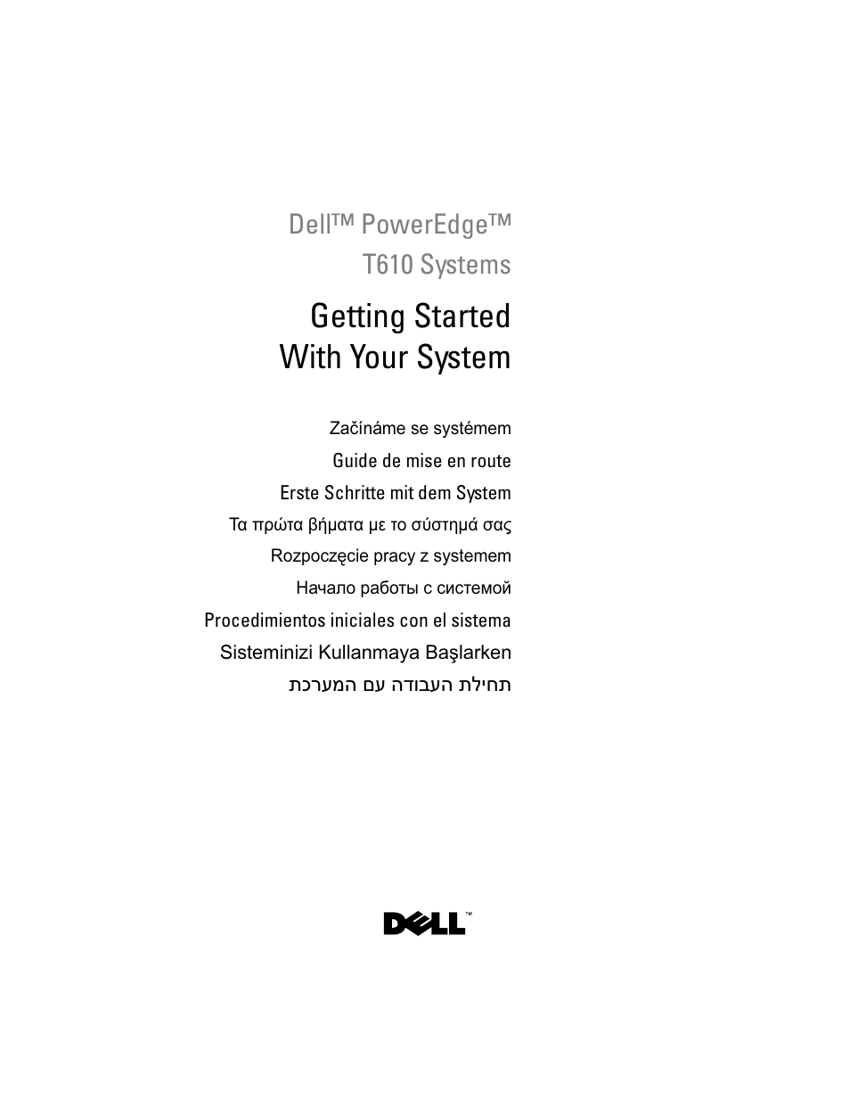 Dell PowerEdge T610 User Manual | 126 pages