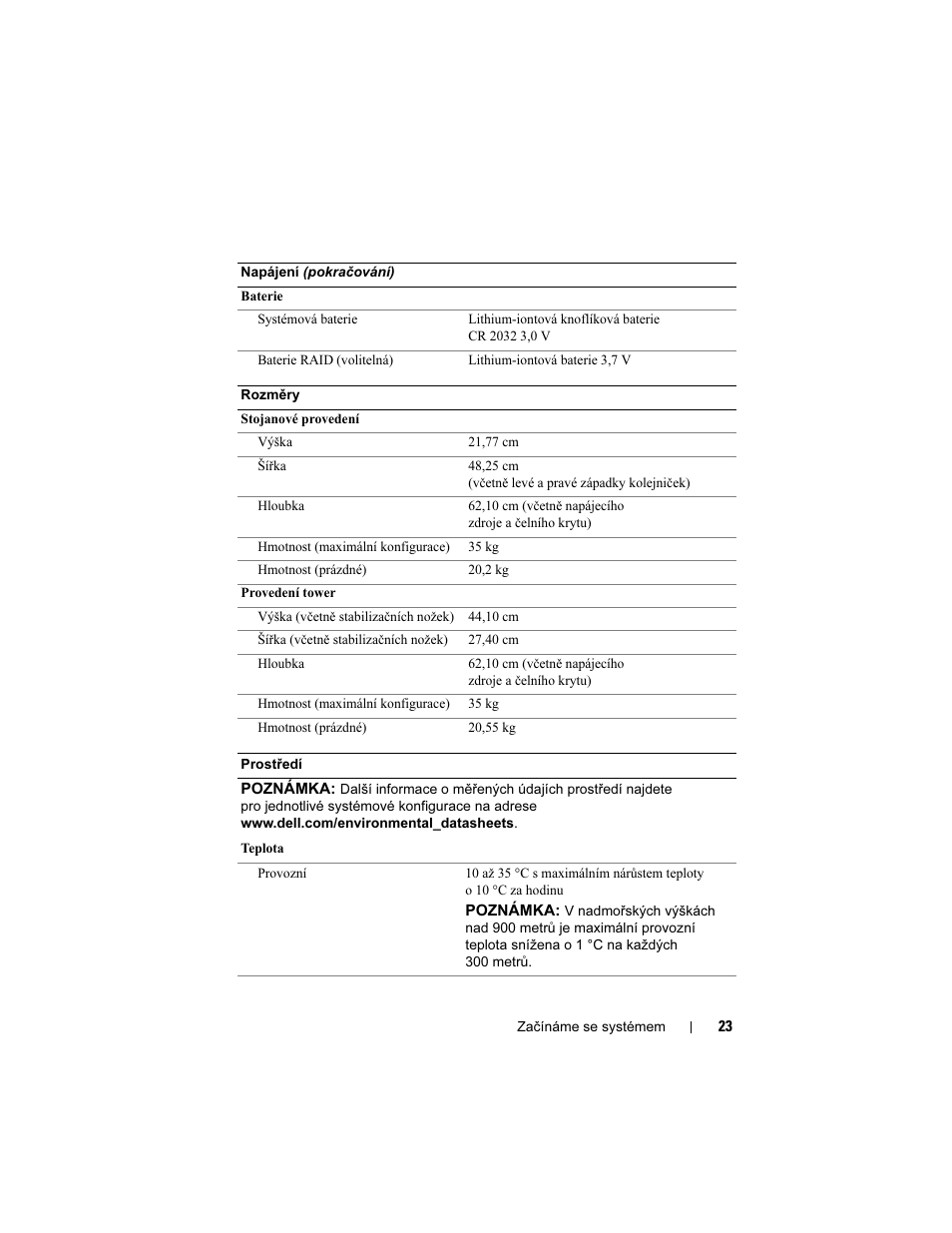 Dell PowerEdge T610 User Manual | Page 25 / 126