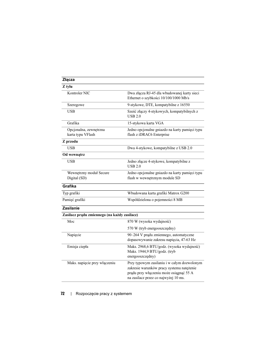 Dell PowerEdge T610 User Manual | Page 74 / 126